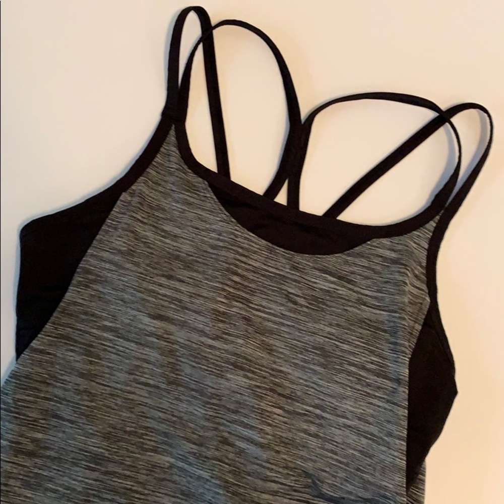Workout top with built in bra